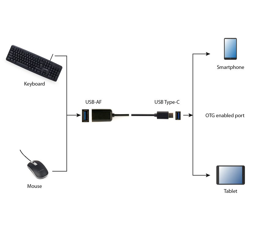 Adapter iz USB A na USB-C Gembird Cablexpert CMAF2-01 20cm