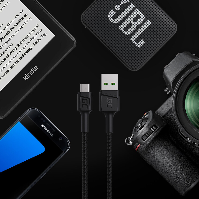 Green Cell kabel GC PowerStream USB-A - Micro USB 120cm Ultra Charge, QC 3.0 (KABGC20)