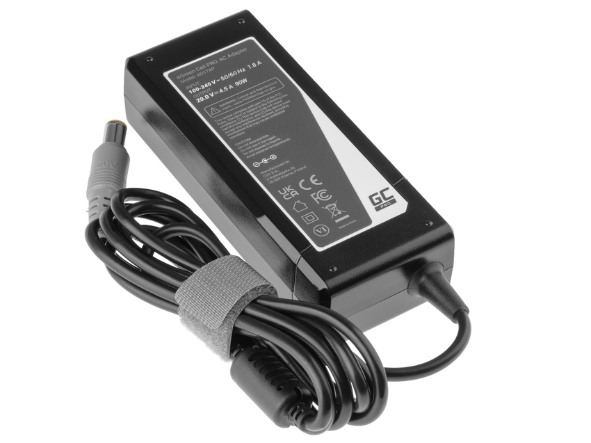 Green Cell PRO polnilec / AC Adapter 20V 4.5A 90W za Lenovo B580 B590 ThinkPad T410 T420 T430 T430s T500 T510 T520 T530 X220 (AD17AP)