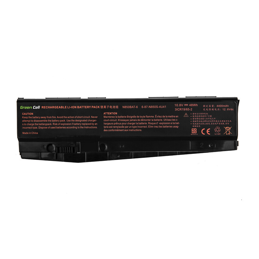 Green Cell Laptop baterija N850BAT-6 za Clevo N850 N855 N857 N870 N871 N875, Hyperbook N85 N85S N87 N87S (CL02)