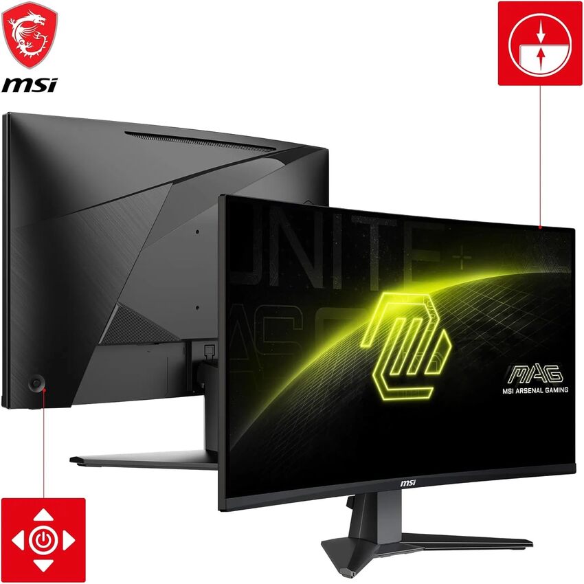 Monitor MSI MAG 27C6X 68,6 cm (27″) FHD VA LED 240 Hz ukrivljen