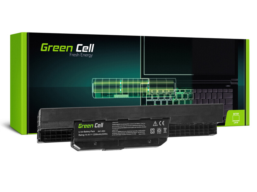 Green Cell baterija A31-K53 A32-K53 A41-K53 A42-K53 za Asus A537 K53 K53E K53S K53SV X53 X53S X53U X54 X54C X54F X54H (AS53)