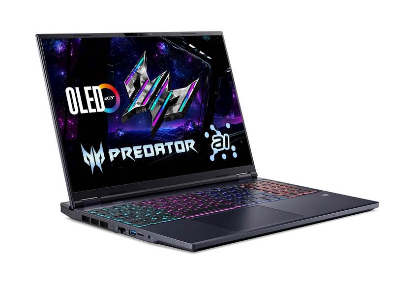 Prenosnik ACER PHN16-73-959A Ultra 9 275HX/32GB/SSD 1TB/16'' WQXGA 240Hz/RTX 5070 Ti 12GB/W11/AI