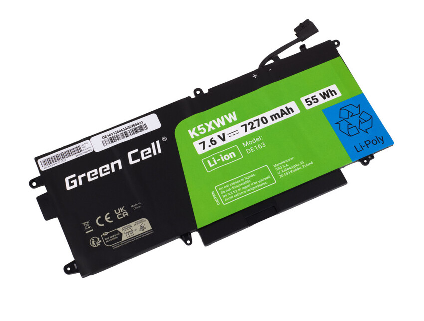 Green Cell Laptop baterija K5XWW za Dell Latitude 7390 2-in-1 5289 7389 (DE163)